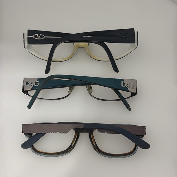 Lot of 10 pairs of authentic designer eyeglasses frames for parts or repair - Picture 5 of 7